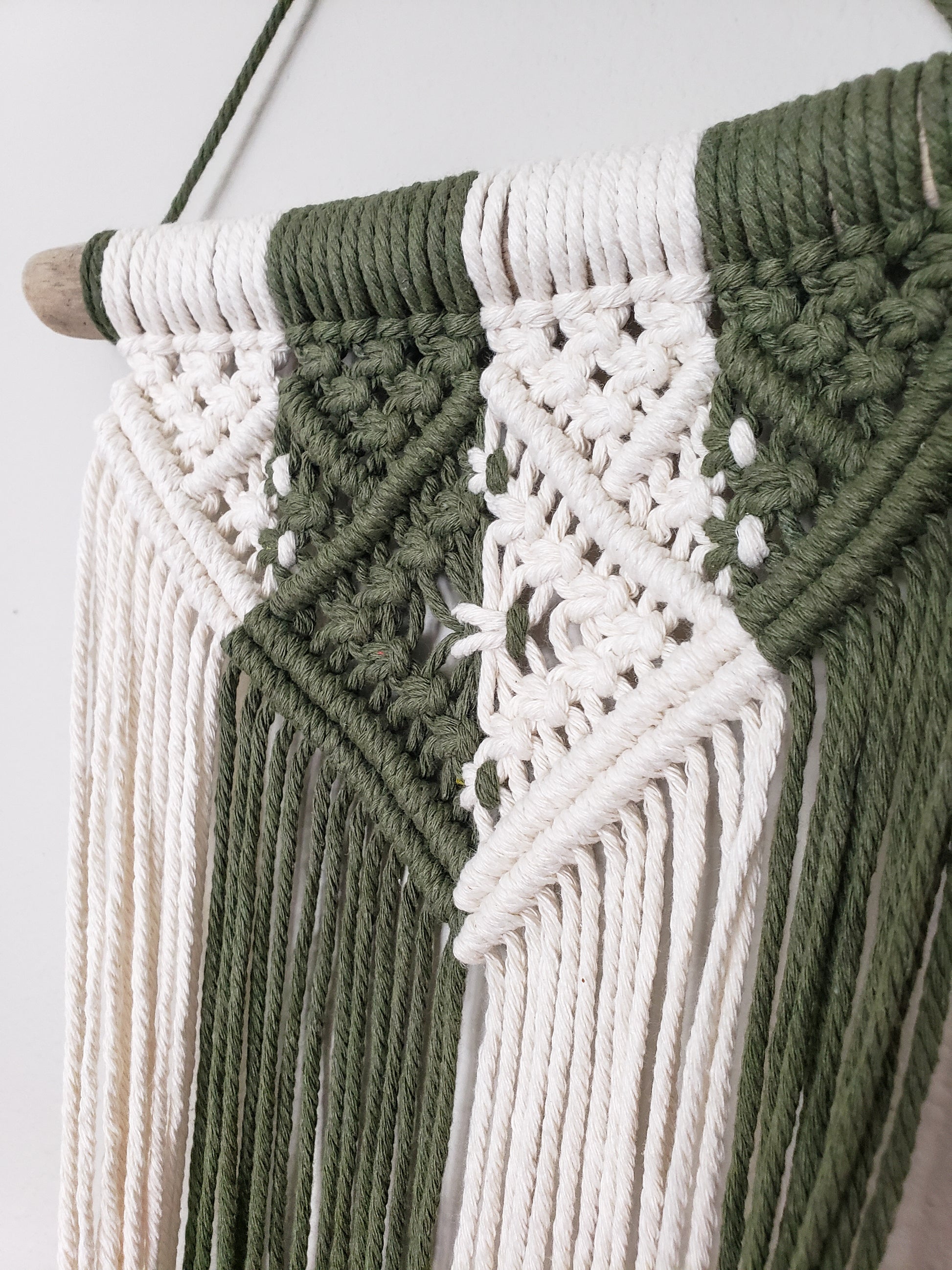 macrame plant hanger driftwood Driftwood Macrame Plant Hanger – Cane River Cord & Bead Company