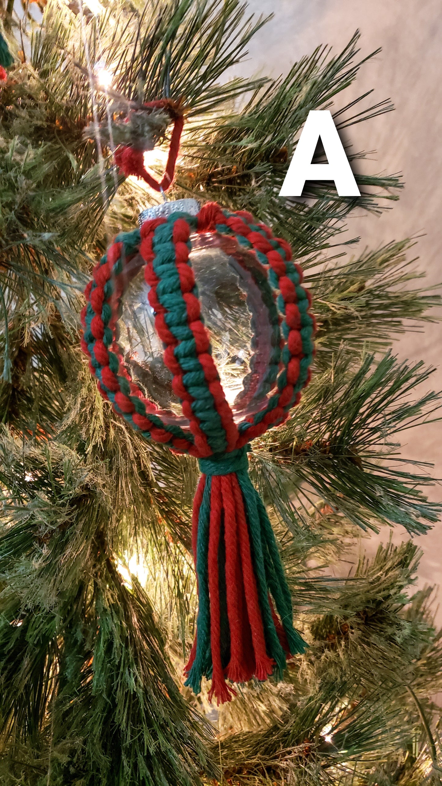 Macrame Christmas Ornaments - Set of 3