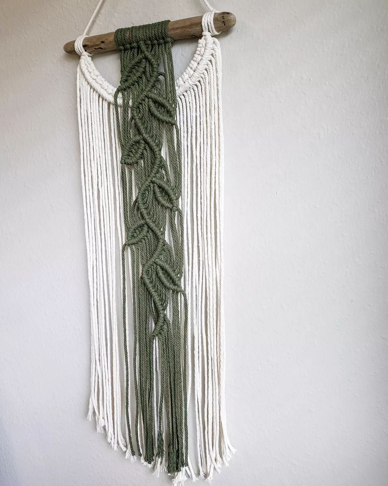 Driftwood Ivy Vine Macrame Wall Hanging