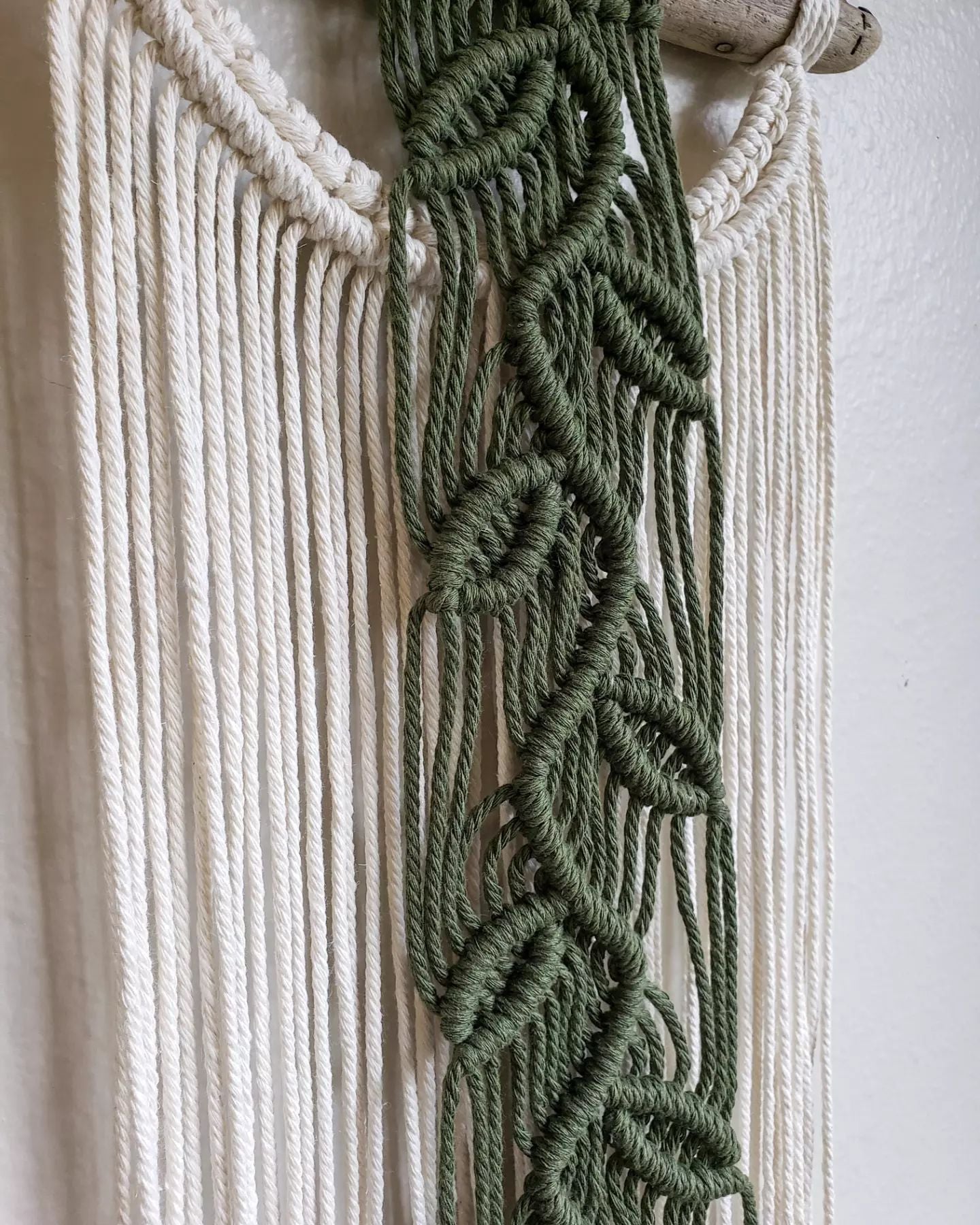 Driftwood Ivy Vine Macrame Wall Hanging