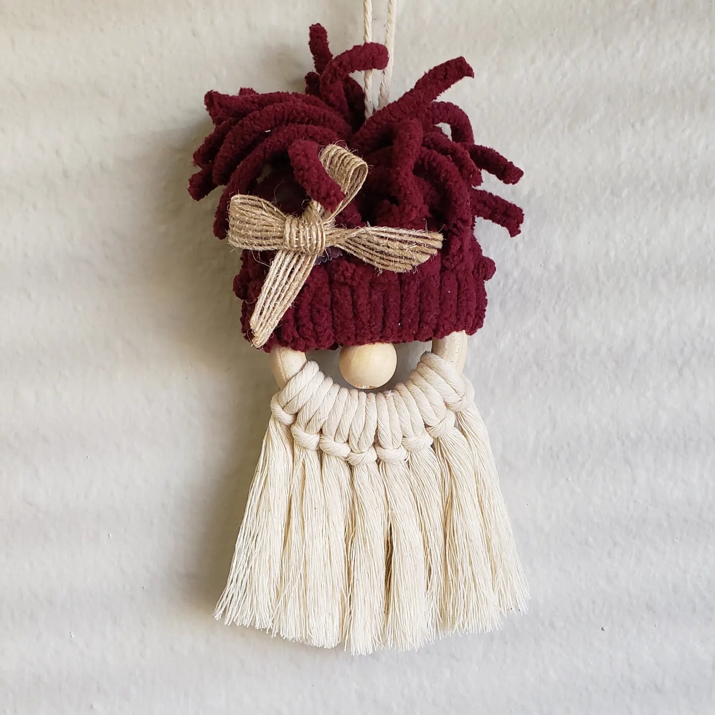 Macrame Santa Gnomes