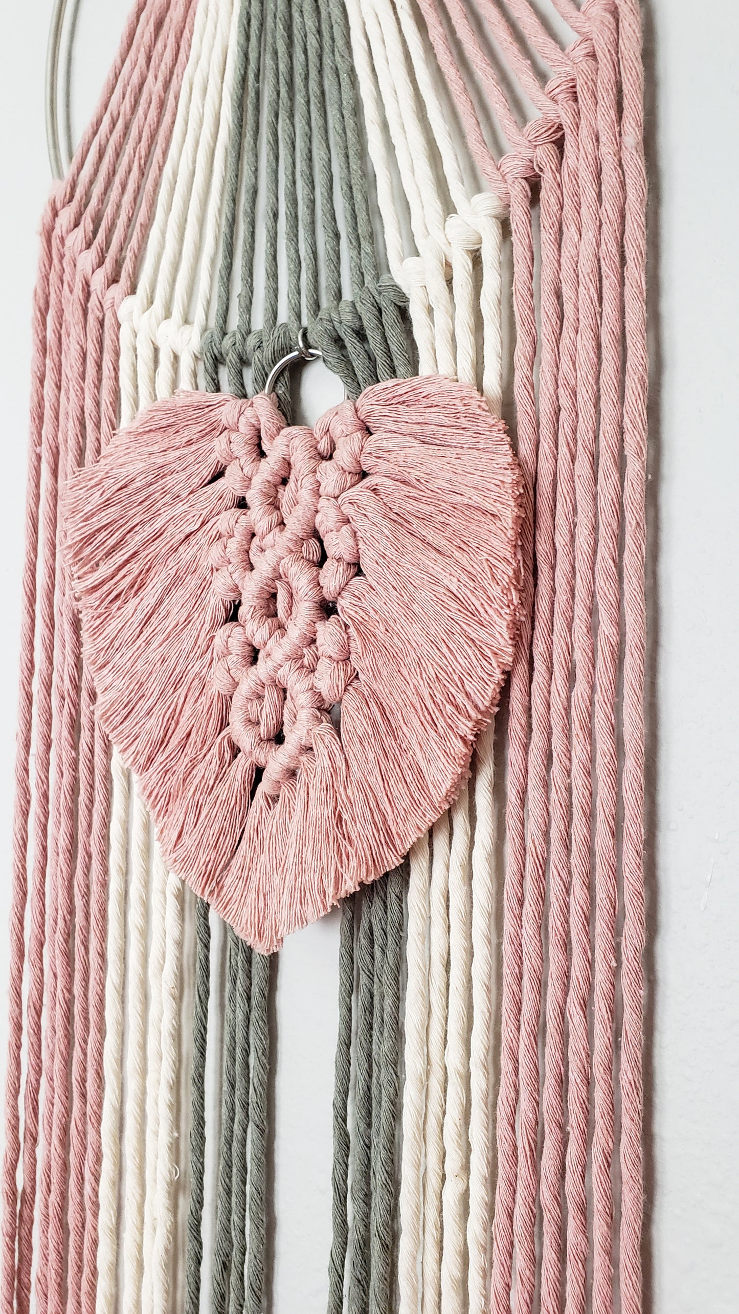 Macrame Wall Hanging with Accent Feather