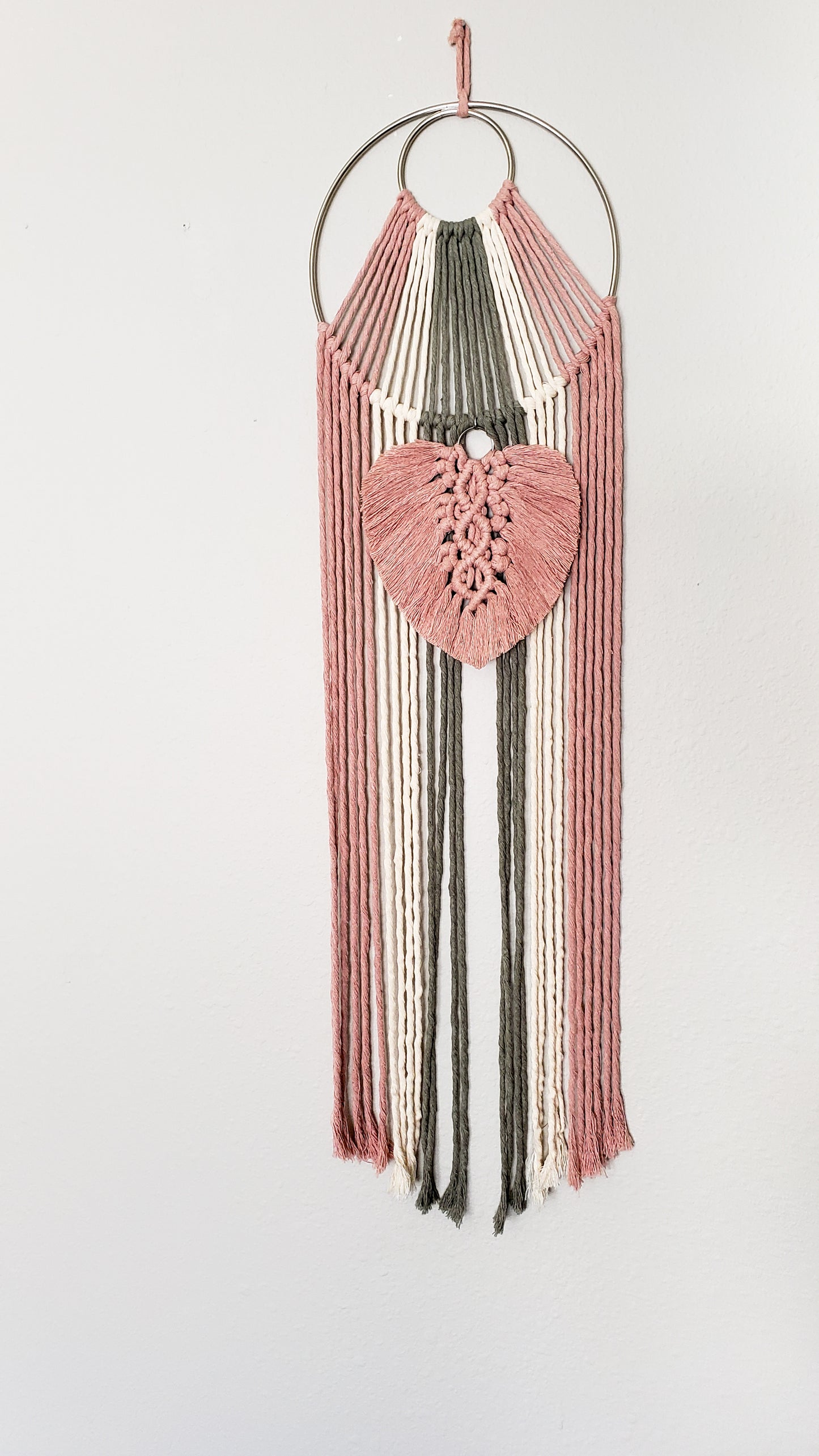 Macrame Wall Hanging with Accent Feather